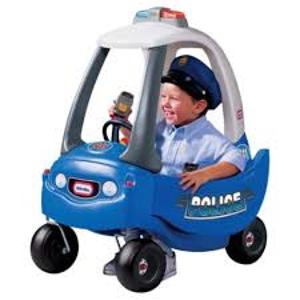 Little tikes cozy coupe police car with sales siren