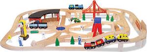 Delux Wooden Train Set