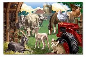 Farm Friends floor puzzle