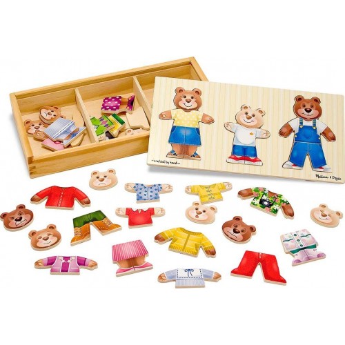Wooden Bear Dress Up Puzzle